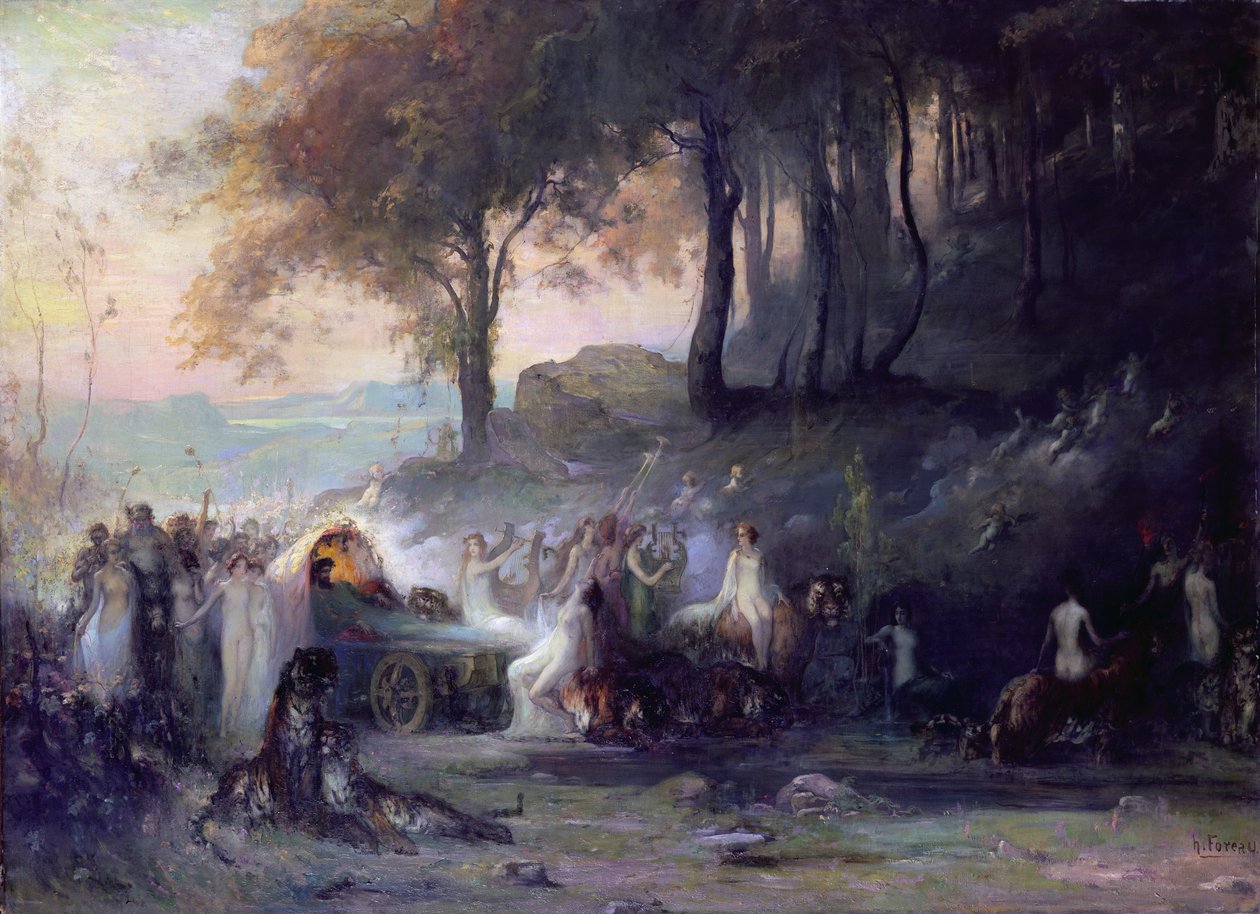 En hedensk procession, 1896 af Henri Foreau