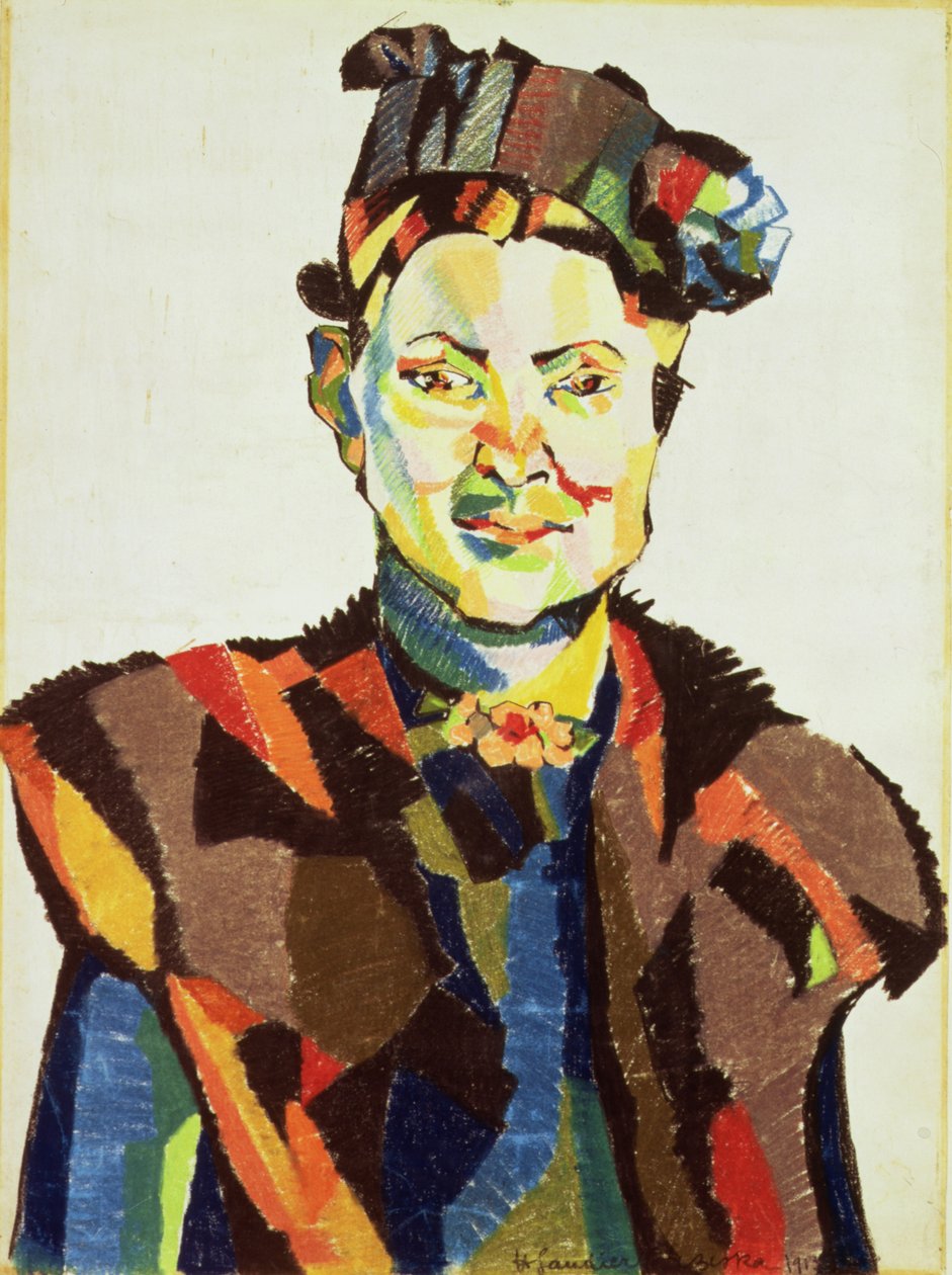Sophie, 1913 (pastel på panel) af Henri Gaudier Brzeska