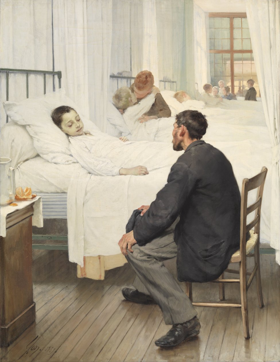 Besøgsdag på Hospitalet af Henri Jules Jean Geoffroy