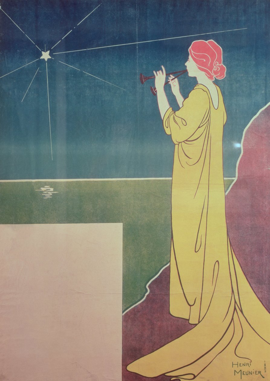 Plakat for Isaye Quartet (før bogstaver), 1895 af Georges Meunier
