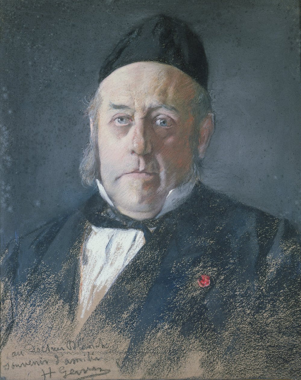 Antoine-Emile Blanche (1820-93) (pastel på papir) af Henri Gervex