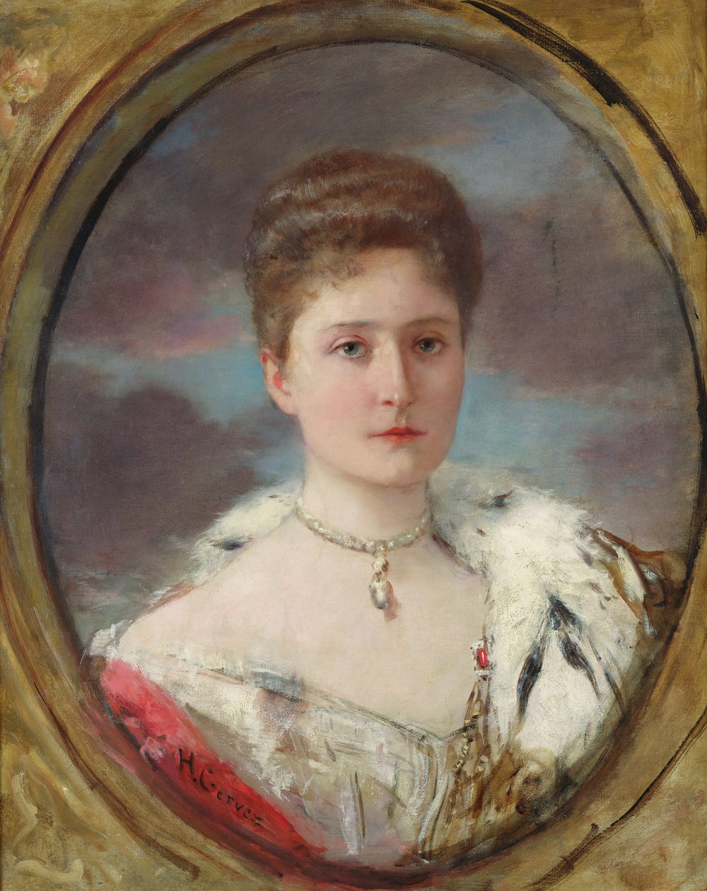 Portræt af Tsarina Alexandra (1872-1918), 1898 af Henri Gervex