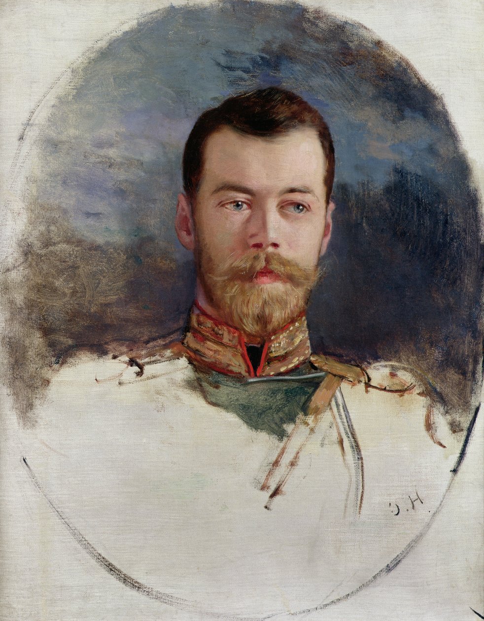 Studie til et portræt af zar Nicholas II (1868-1918) 1898 af Henri Gervex