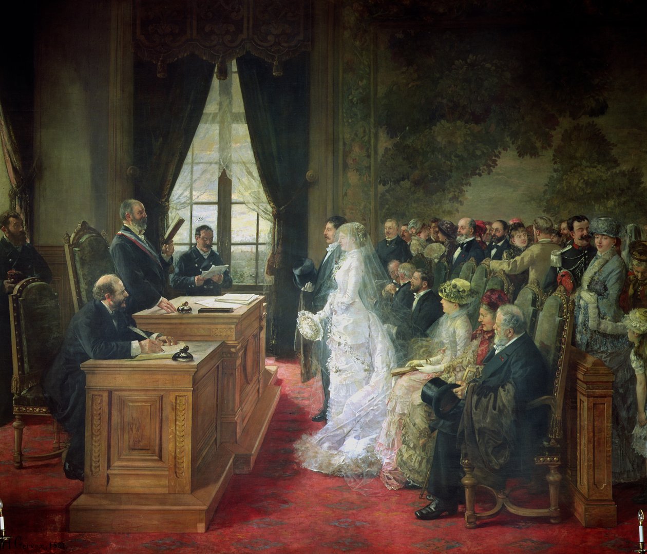 Det borgerlige ægteskab, 1881 af Henri Gervex