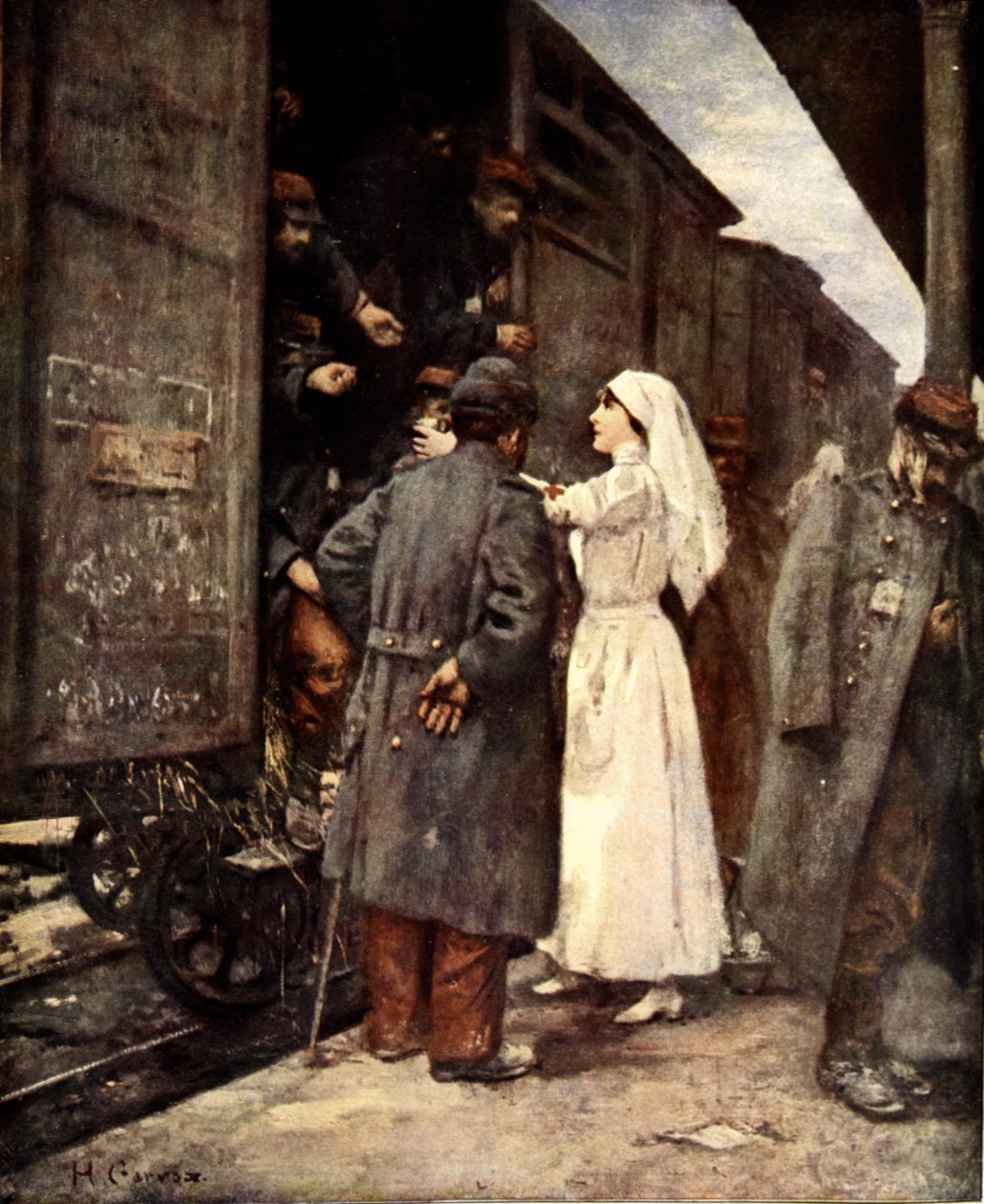 De såredes tog, 1915 af Henri Gervex