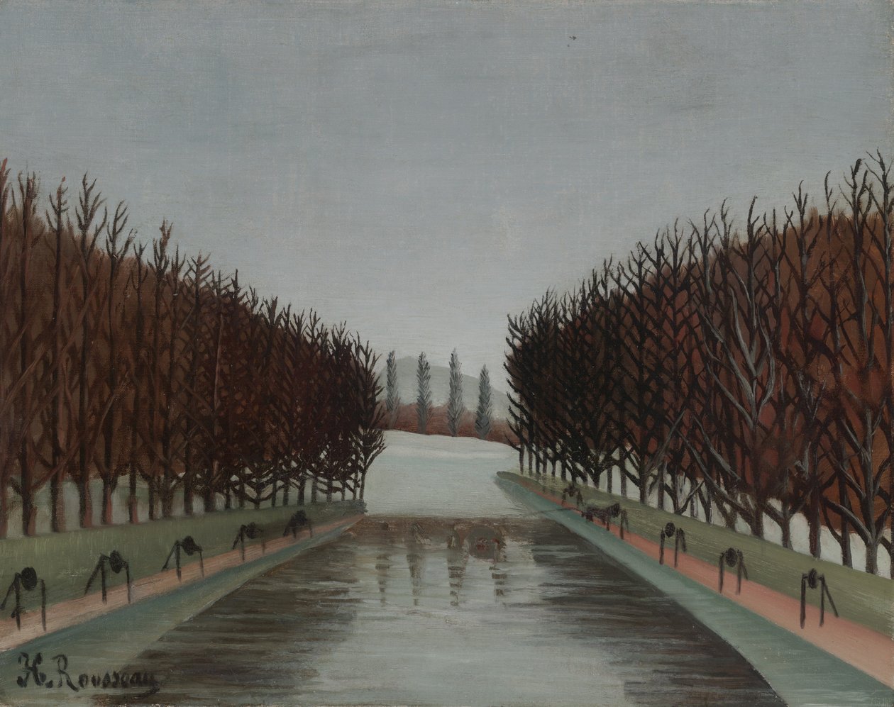 Kanalen, ca. 1905 af Henri Rousseau