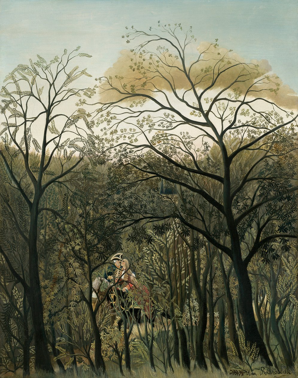 Rendezvous in the Forest, 1889 af Henri Rousseau