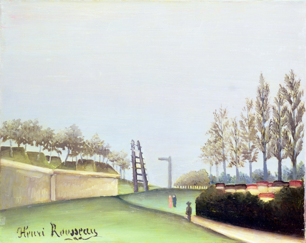 Udsigt fra Porte de Vanves, Paris, 1909 af Henri Rousseau