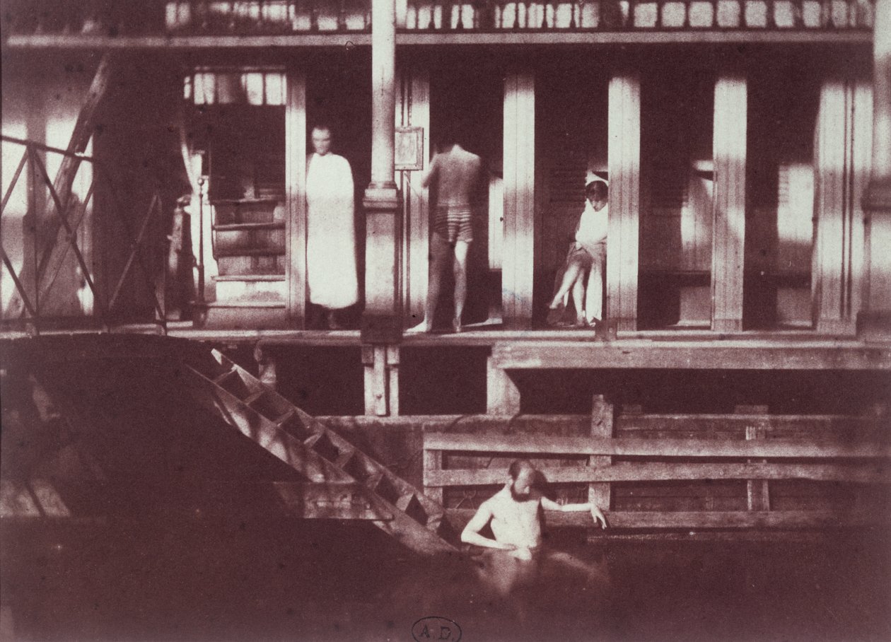Offentlige bade i Paris, ca. 1852 (kalotype) af Henri Jean Louis Le Secq