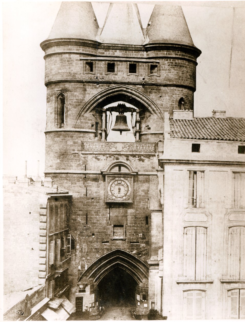 Porte de la Grosse Cloche i Bordeaux, ca. 1851 af Henri Jean Louis Le Secq