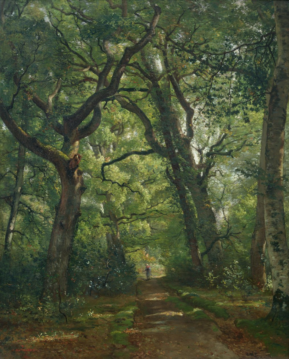 Stien i skoven, 1864 af Henri Joseph Constant Dutilleux