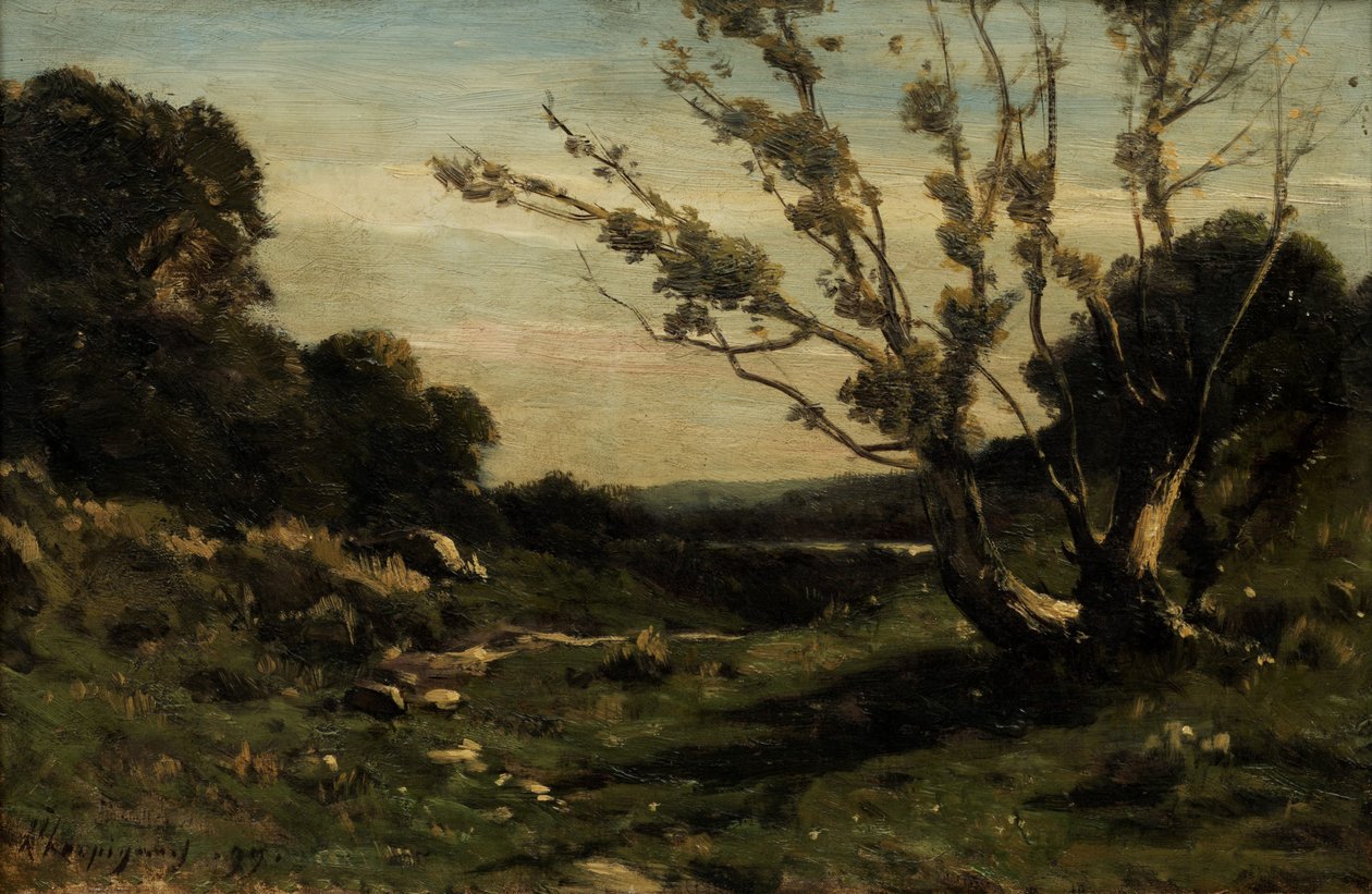 Morgen i Nievre af Henri Joseph Harpignies
