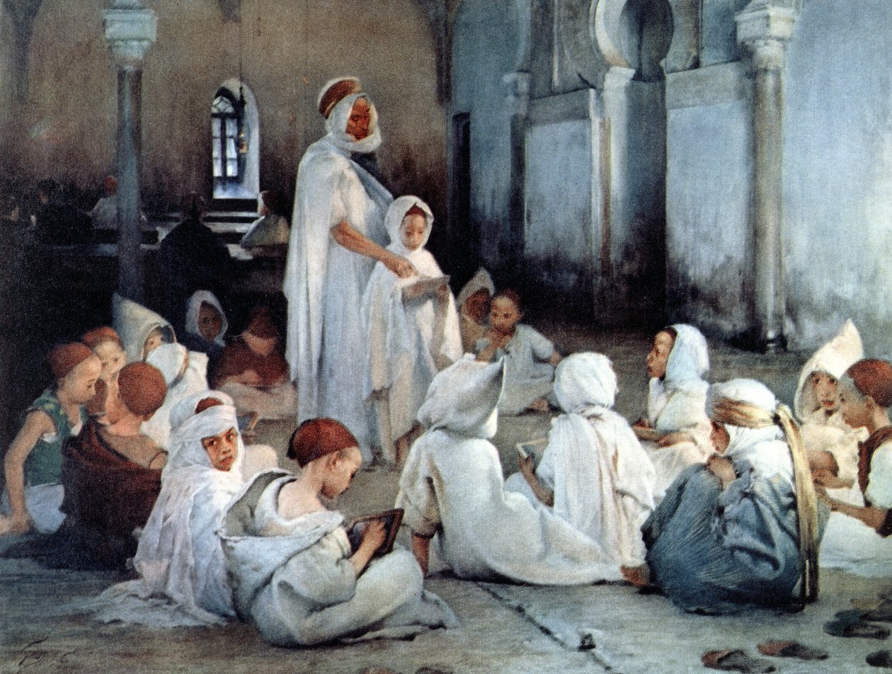 En arabisk skole i Tlemcen af Henri Jules Jean Geoffroy