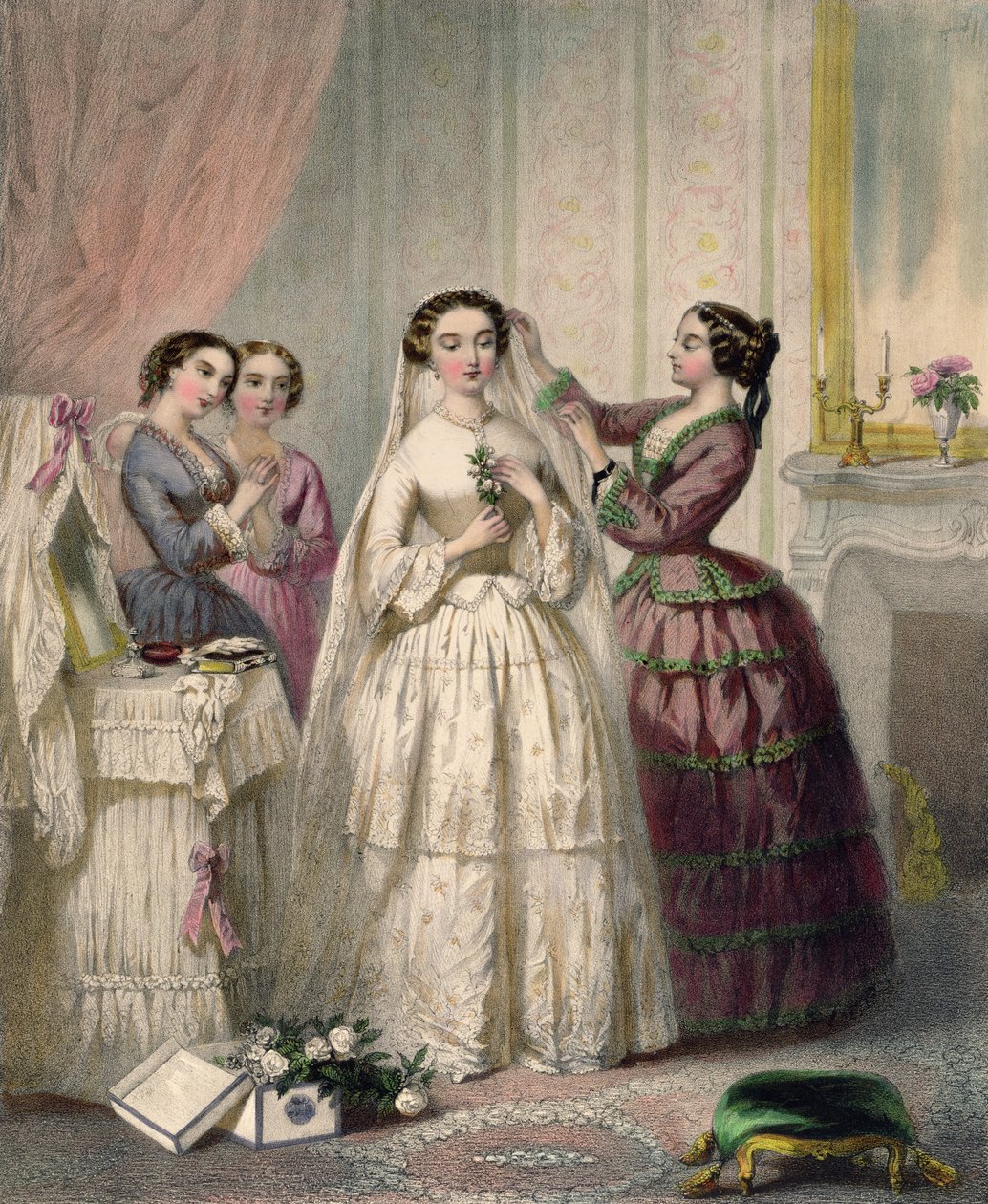 Bruden, graveret af J. Battannier, 1852-53 af Henri Lafon