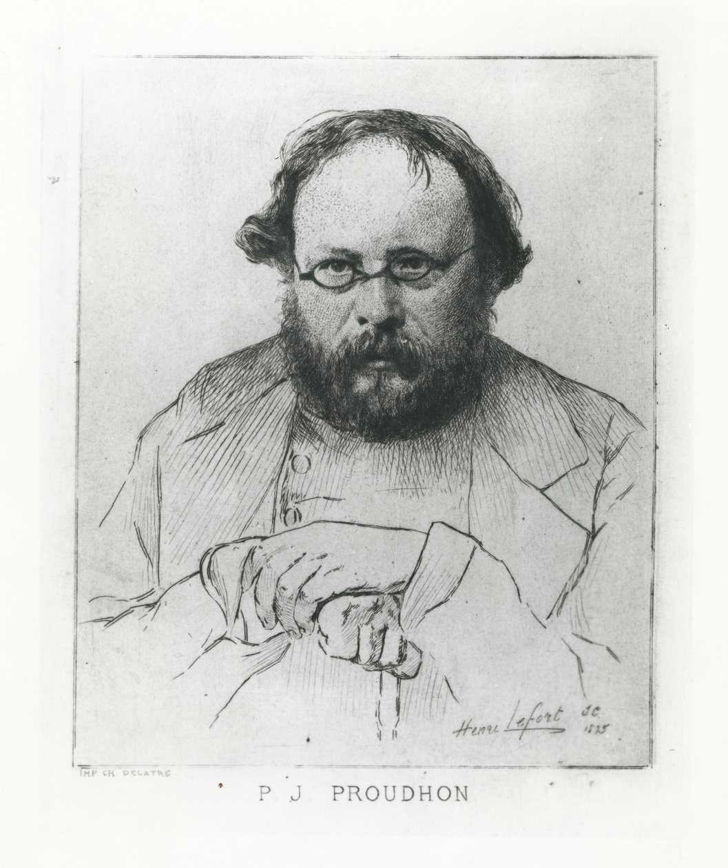 Pierre-Joseph Proudhon, 1895 af Henri Lefort