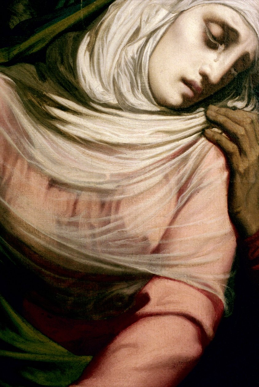 Jomfru Maria ved korsets fod, 1847 (detaljer) (se også 252682 og 252683) af Henri Lehmann