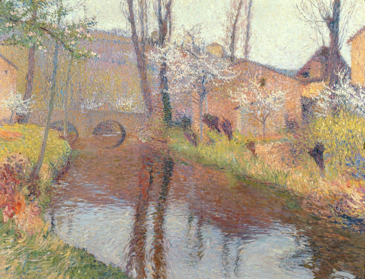 Landskab med en bro af Henri Martin