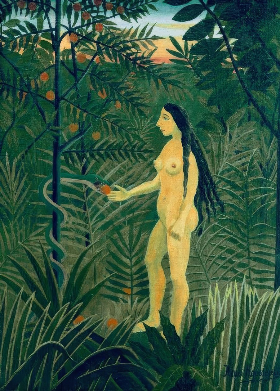 Eva og slangen af Henri Rousseau