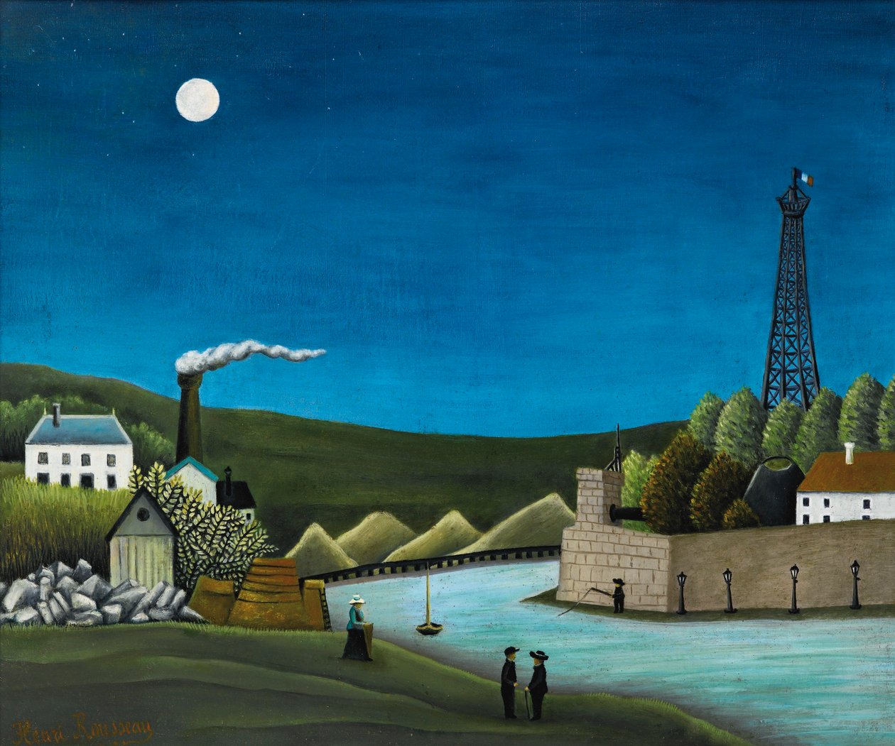 Seinen på Suresnesl af Henri Rousseau