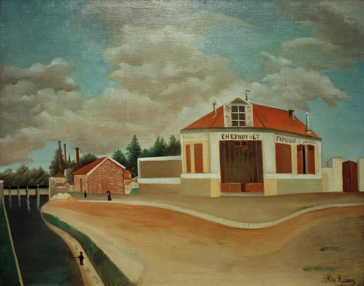 Stolefabrikken i Alfortville af Henri Rousseau