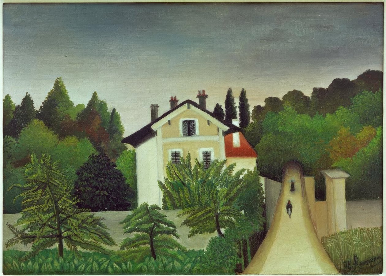Landskab taget på bredden af ​​Oise, Chaponv-territoriet af Henri Rousseau