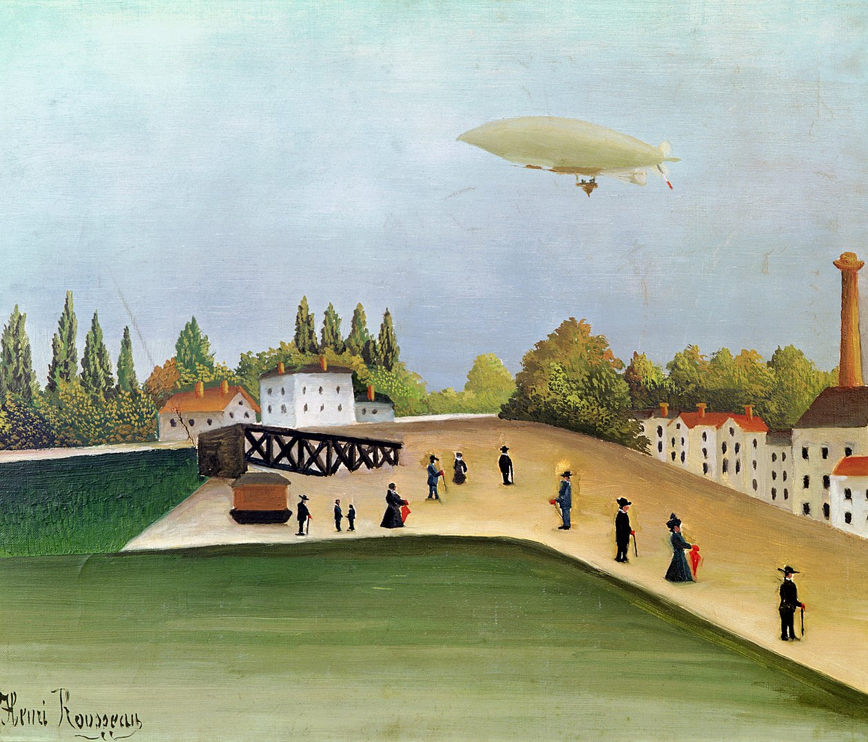 Kaj ved Ivry, ca. 1908 af Henri Rousseau
