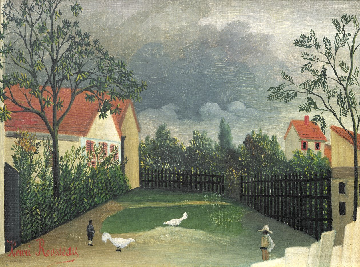 Gårdsgården, 1896-98 af Henri Rousseau