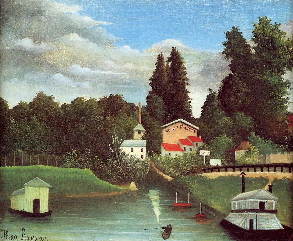 Moulin dAlfort af Henri Rousseau