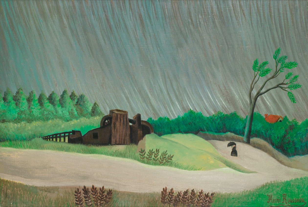 En regnfuld morgen af Henri Rousseau