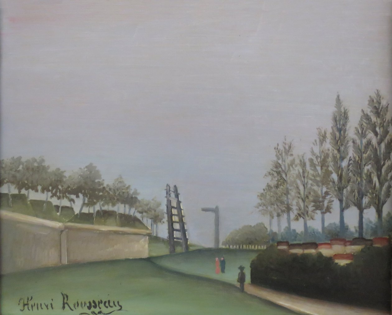 Udsigt over befæstningerne fra Porte de Vanves af Henri Rousseau