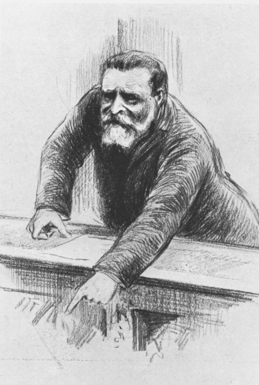 Jean Jaures i Deputeretkammeret, juni 1907 af Henri Rudaux