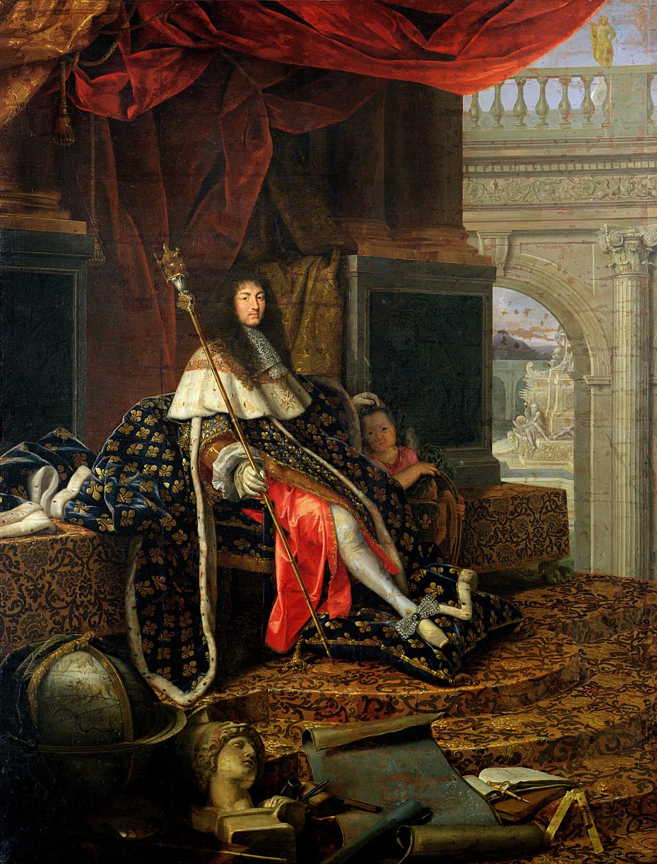 Portræt af Ludvig XIV (1638-1715) 1668 af Henri Testelin