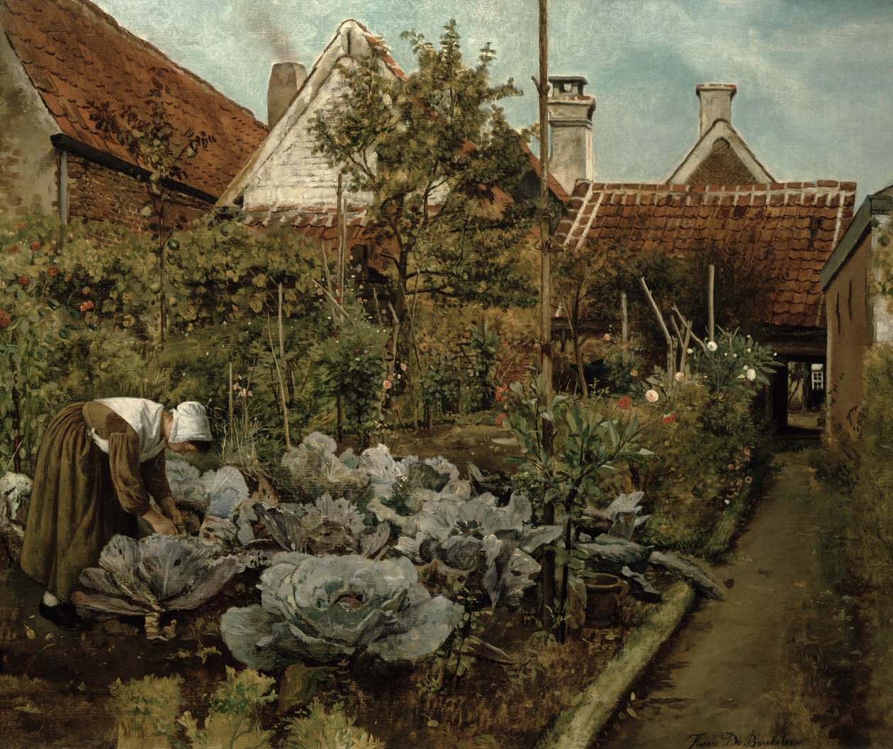 En flamsk have af Henri de Braekeleer