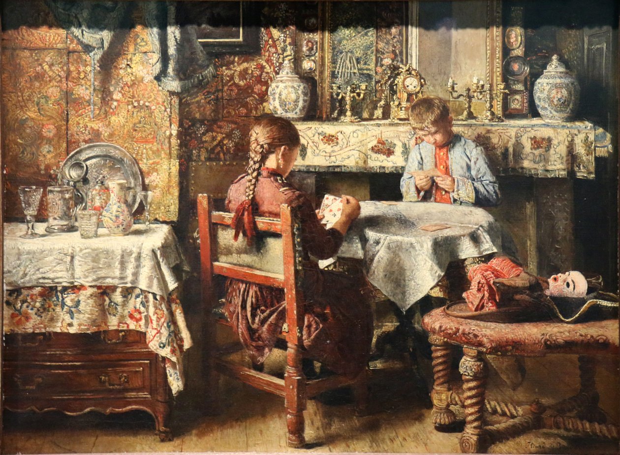 Game of Cards af Henri de Braekeleer