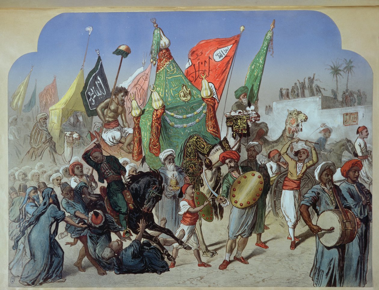 Mahmalens tilbagevenden til Kairo, ca. 1870 af Henri de Montaut