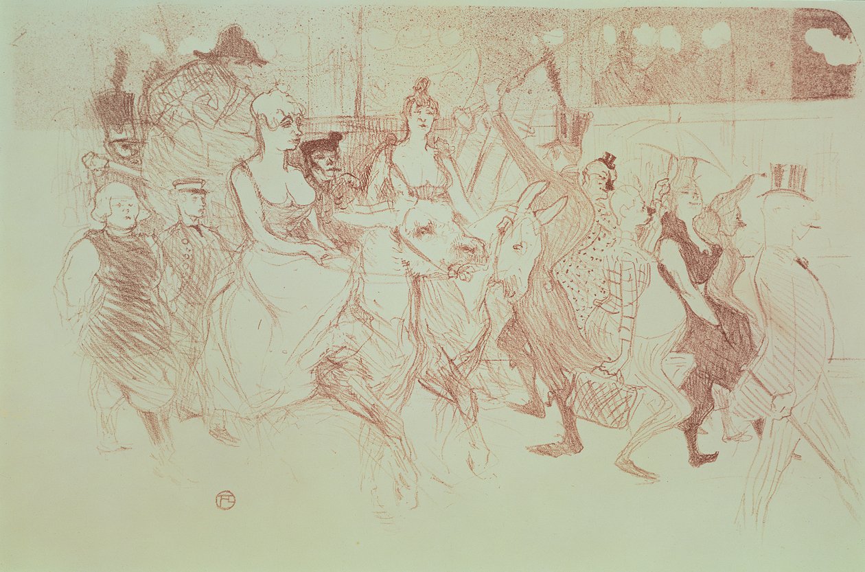 En galla i Moulin Rouge, 1893 af Henri de Toulouse Lautrec