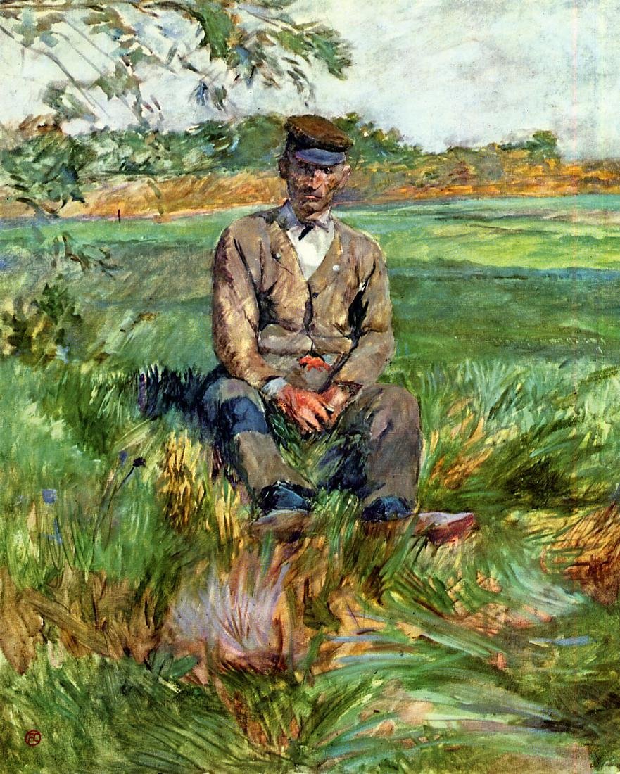 En arbejder på Celeyran af Henri de Toulouse Lautrec
