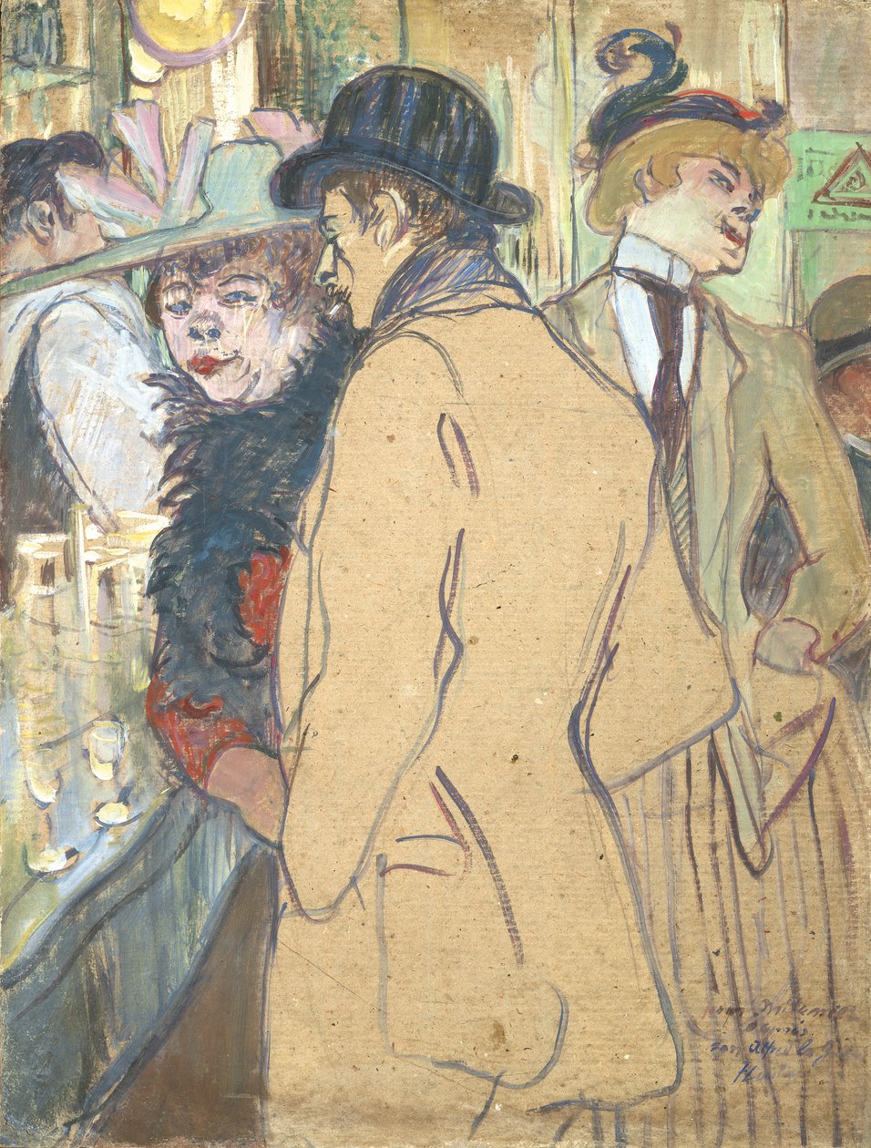 Alfred la Guigne, 1894 (olie på pap) af Henri de Toulouse Lautrec