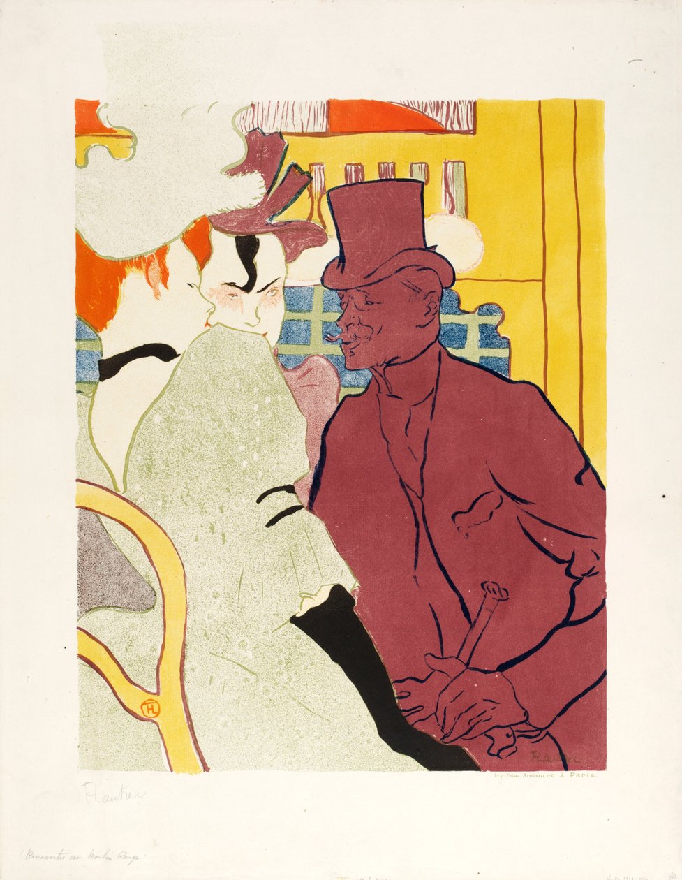 En englænder ved Moulin Rouge af Henri de Toulouse Lautrec