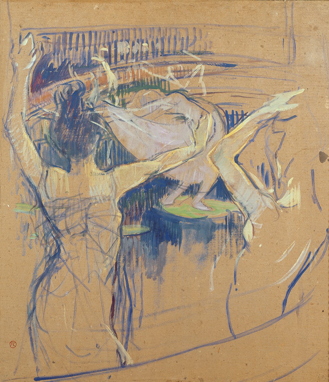 Ballet de Papa Chrysanth ème, 1892 (olie på pap) af Henri de Toulouse Lautrec