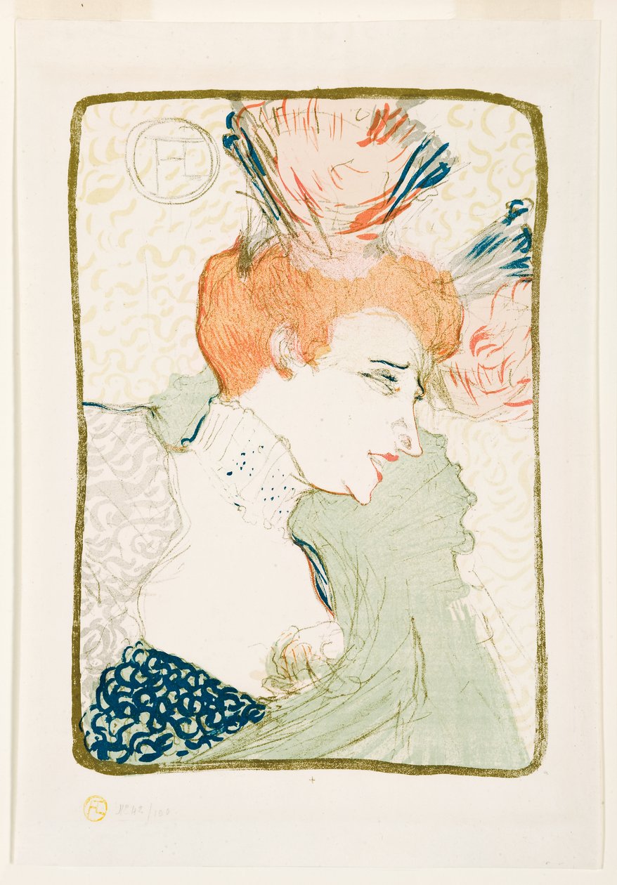 Buste af Miss Marcelle Lender, 1895 af Henri de Toulouse Lautrec