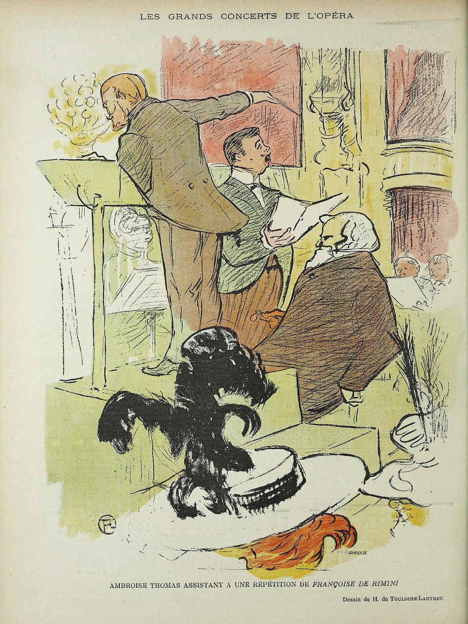 Karikaturer i Le Rire af Henri de Toulouse Lautrec