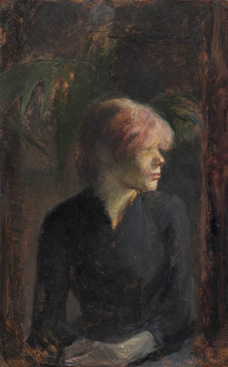 Carmen Gaudin, 1885 (olie på træ) af Henri de Toulouse Lautrec