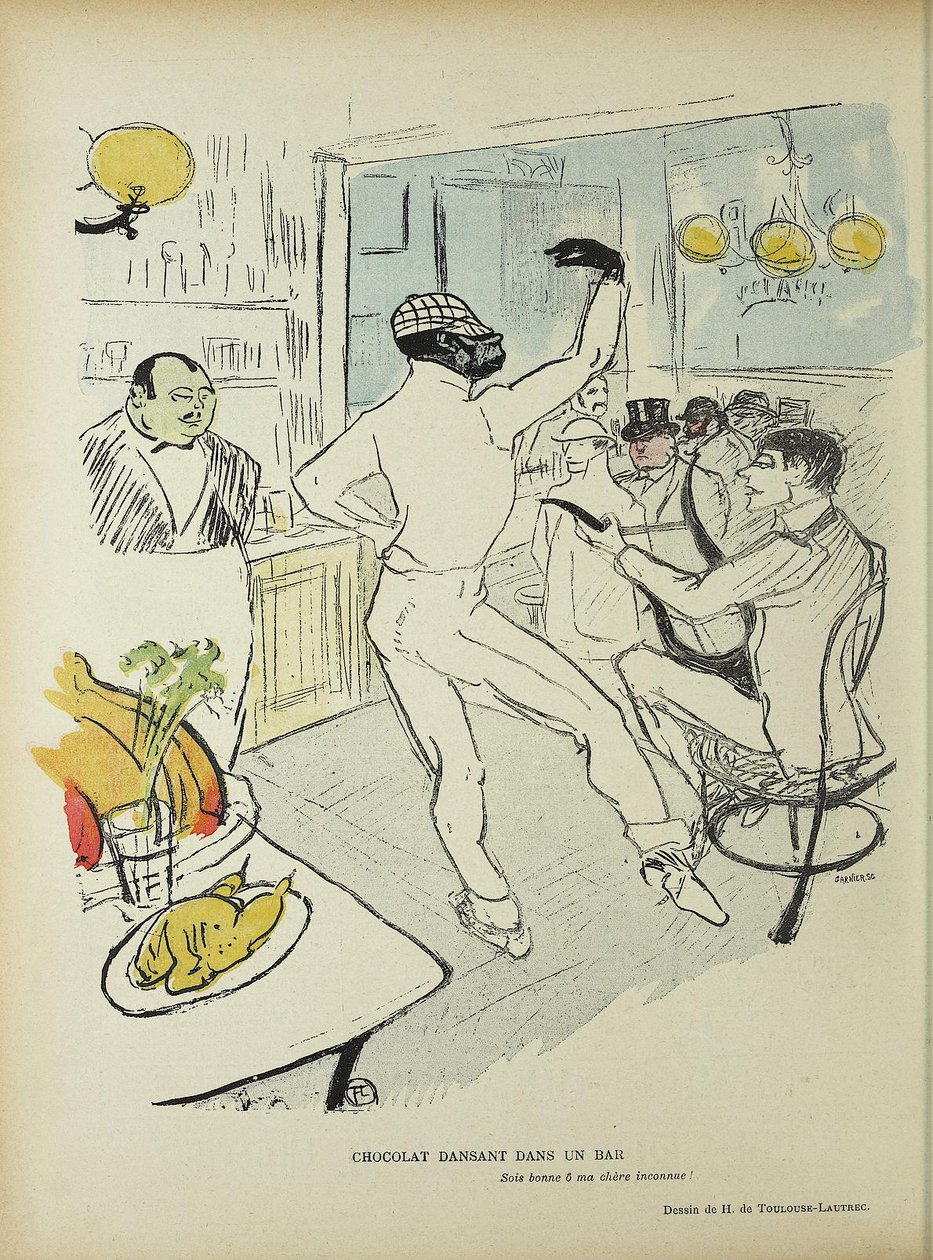 Chokolade danser i en bar af Henri de Toulouse Lautrec