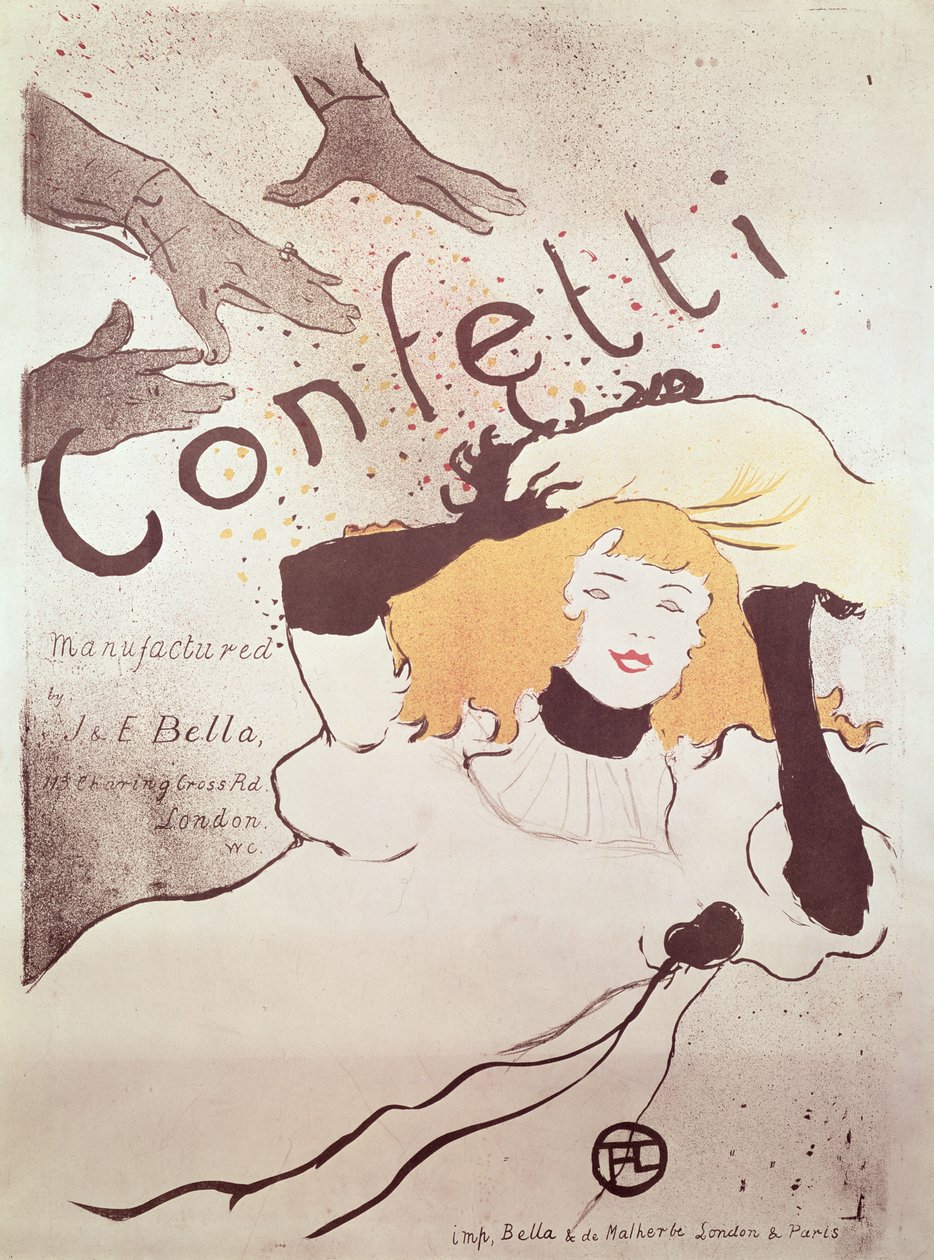 Confetti, 1893 (se også 84459) af Henri de Toulouse Lautrec