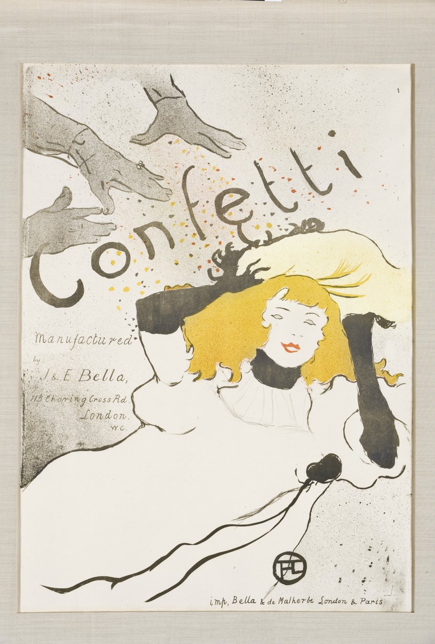 Konfetti, 1894 af Henri de Toulouse Lautrec