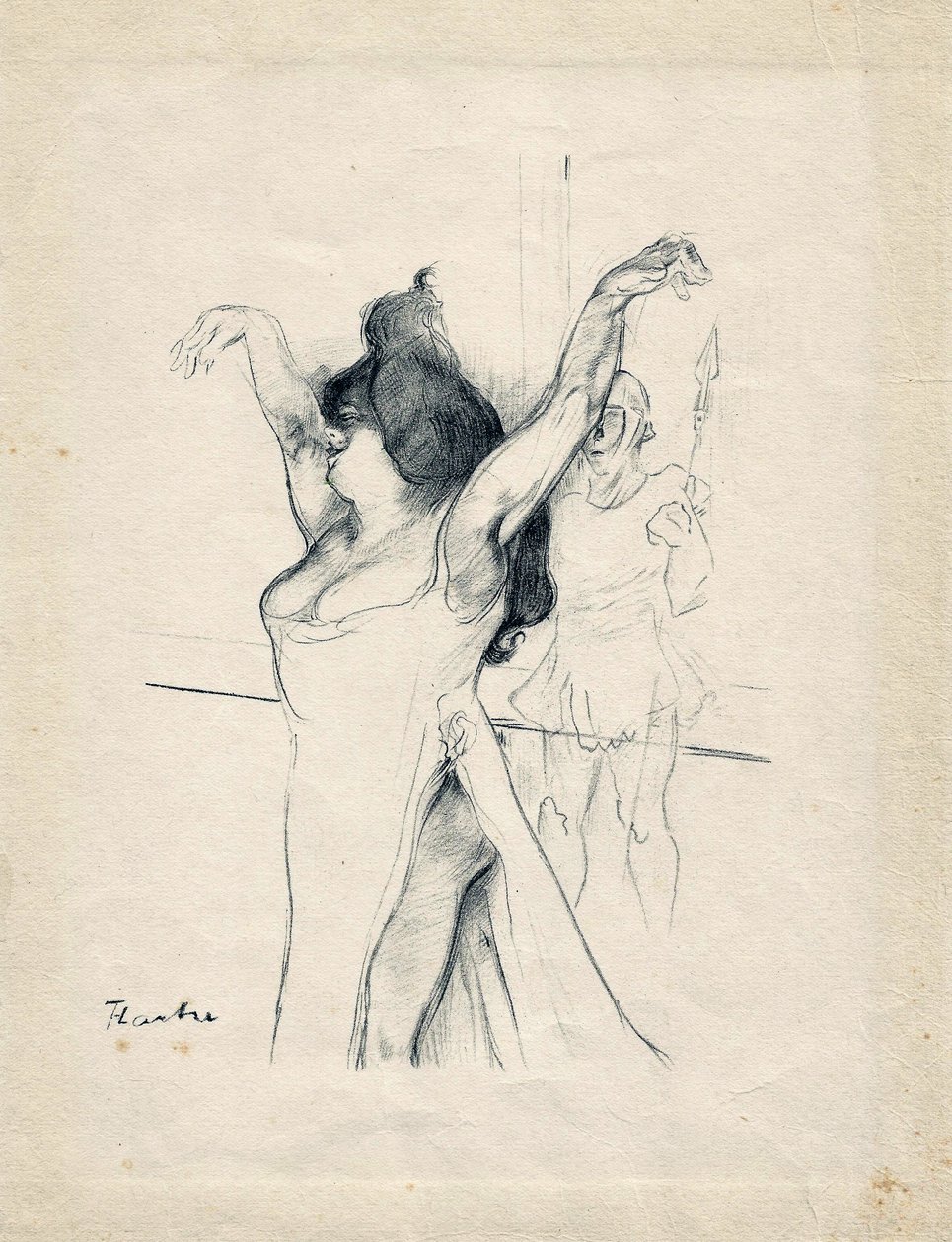 Toulouse tegning af Henri de Toulouse Lautrec