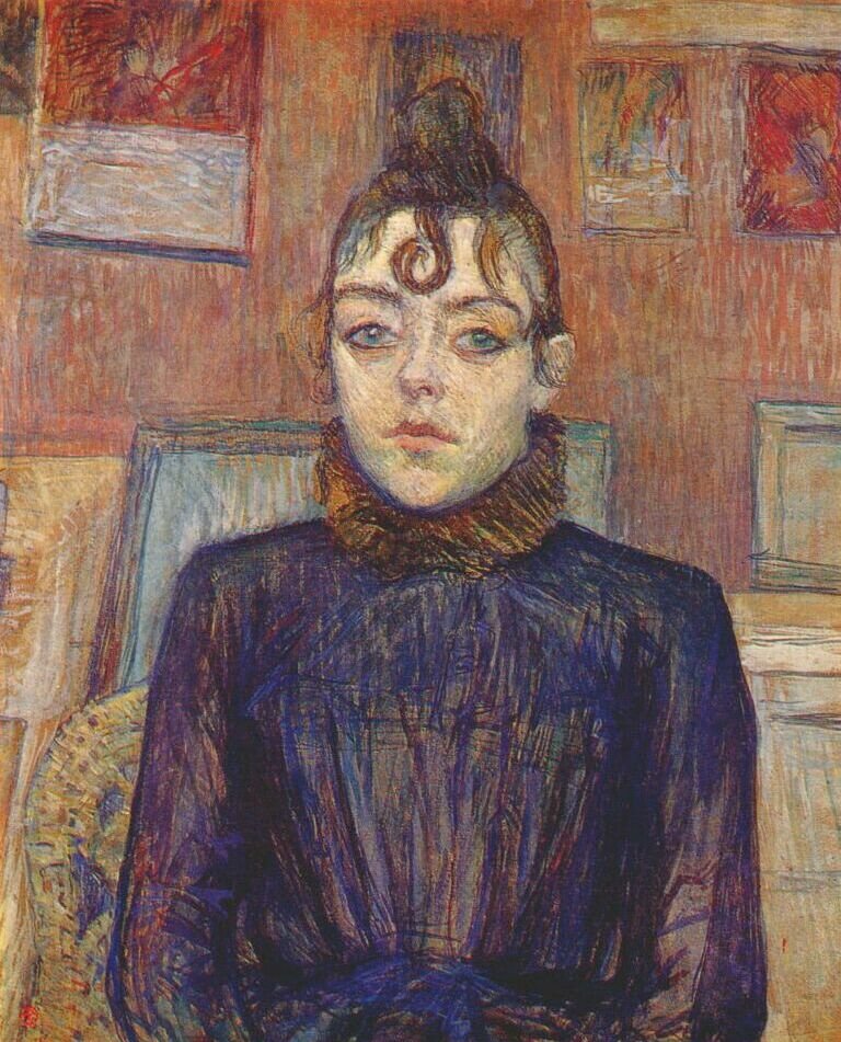 Lautrec pige med lovelock af Henri de Toulouse Lautrec