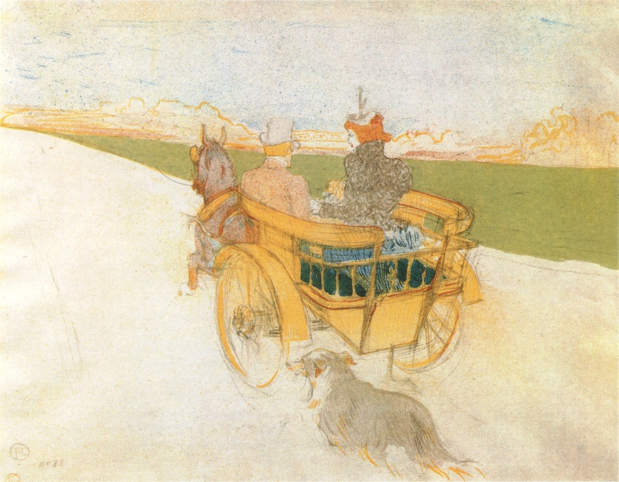 Udgang på landet af Henri de Toulouse Lautrec
