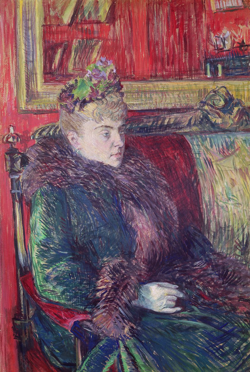 Madame de Gortzikoff, 1893 af Henri de Toulouse Lautrec